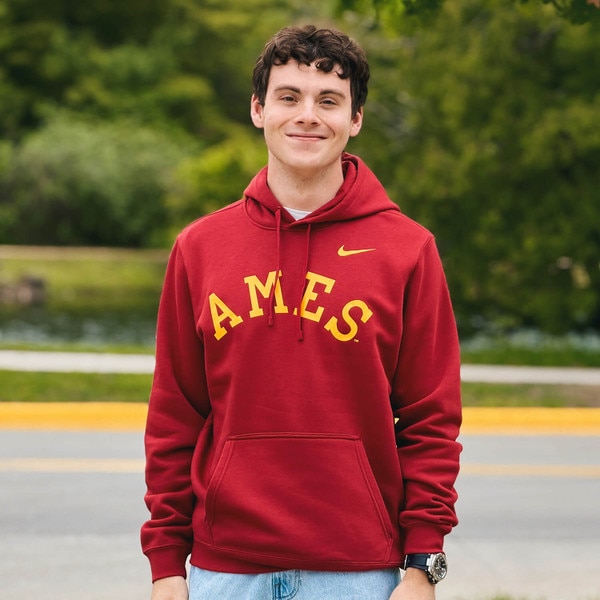 Nike Ames Cardinal Club Fleece Hooded Sweatshirt
